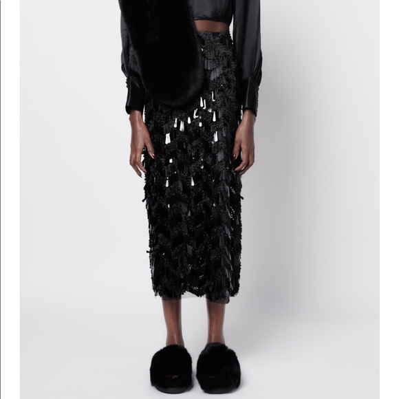 Zara sequin midi skirt - Picture 9 of 13